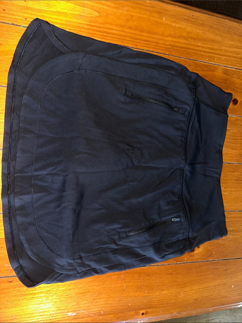 Athleta Women's Black Skort with Zip Pockets